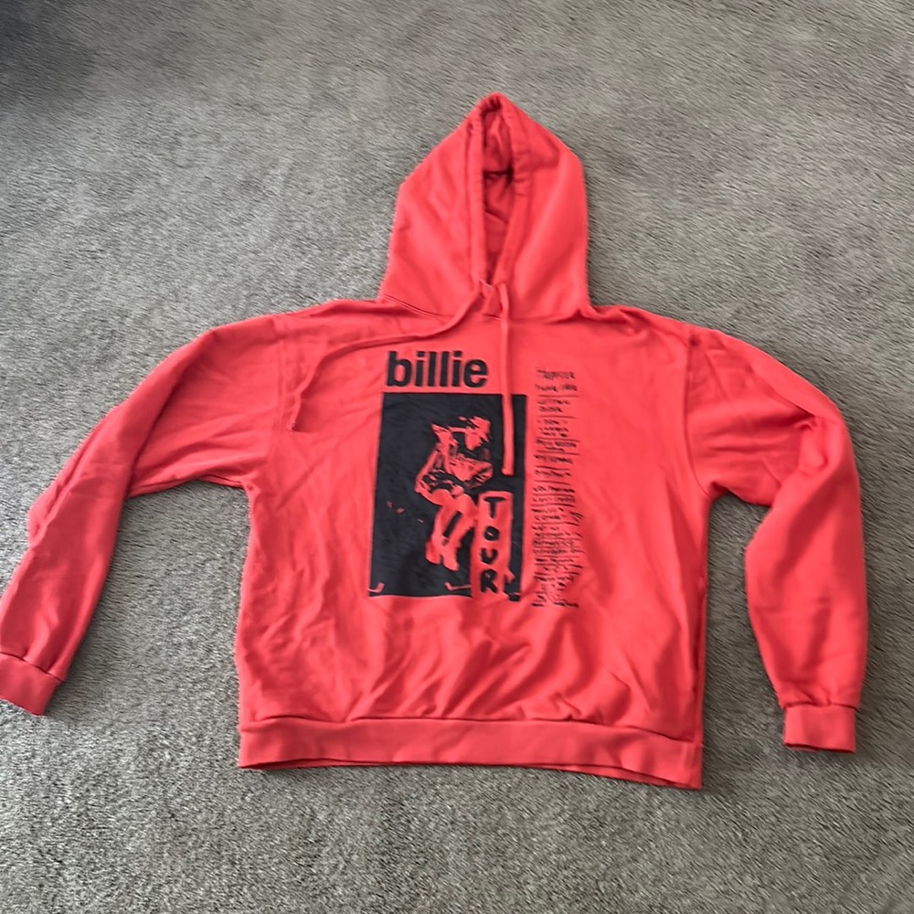 Billie Eilish Happier Than Ever Red Tour Hoodie